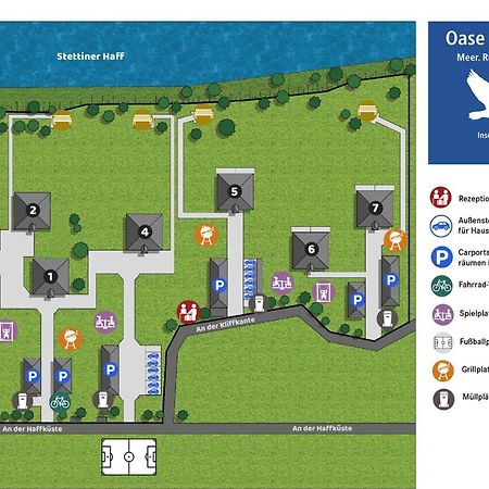 Garz  Terrassenwohnung "Haffparadies" - Oase Am Haff מראה חיצוני תמונה